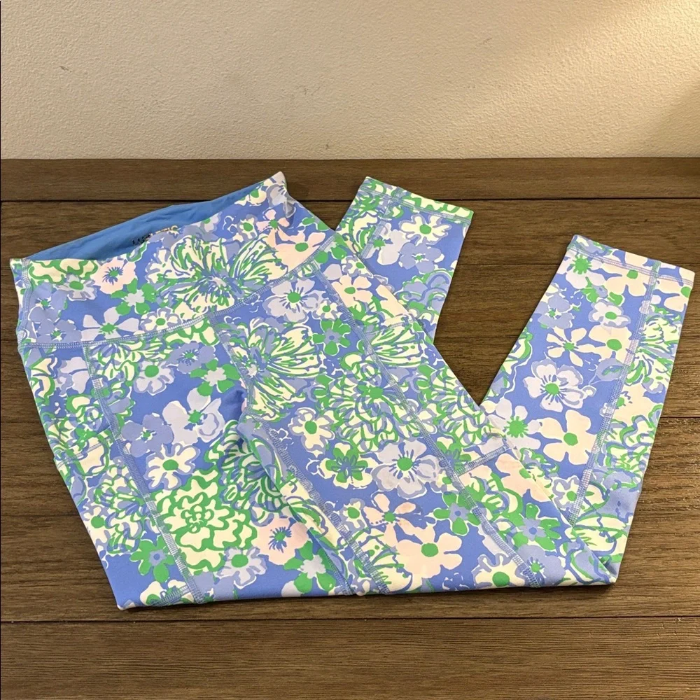 NWOT [Lilly Pulitzer] Luxletic High Rise Weekender Mid Floral Leggings Womens XS - Picture 5 of 15